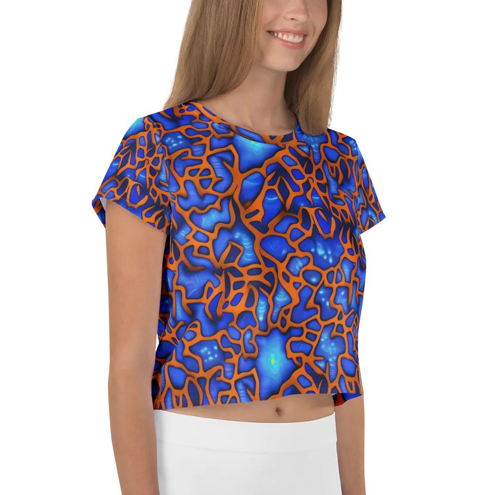 Deep-sea Lattice on Crop Tee — Right