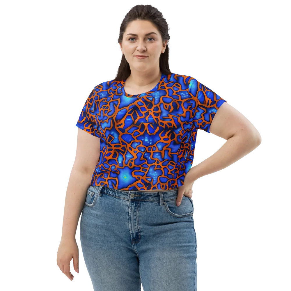 Deep-sea Lattice on Crop Tee — Front