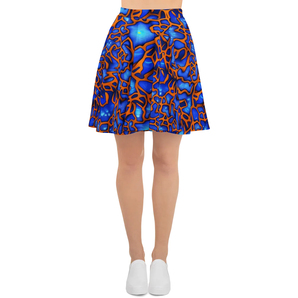 Deep-sea Lattice on Skater Skirt — Front