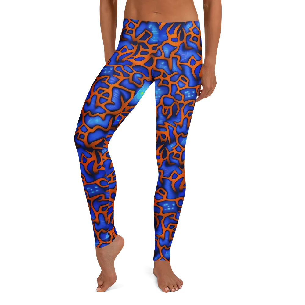Deep-sea Lattice on Leggings — Front