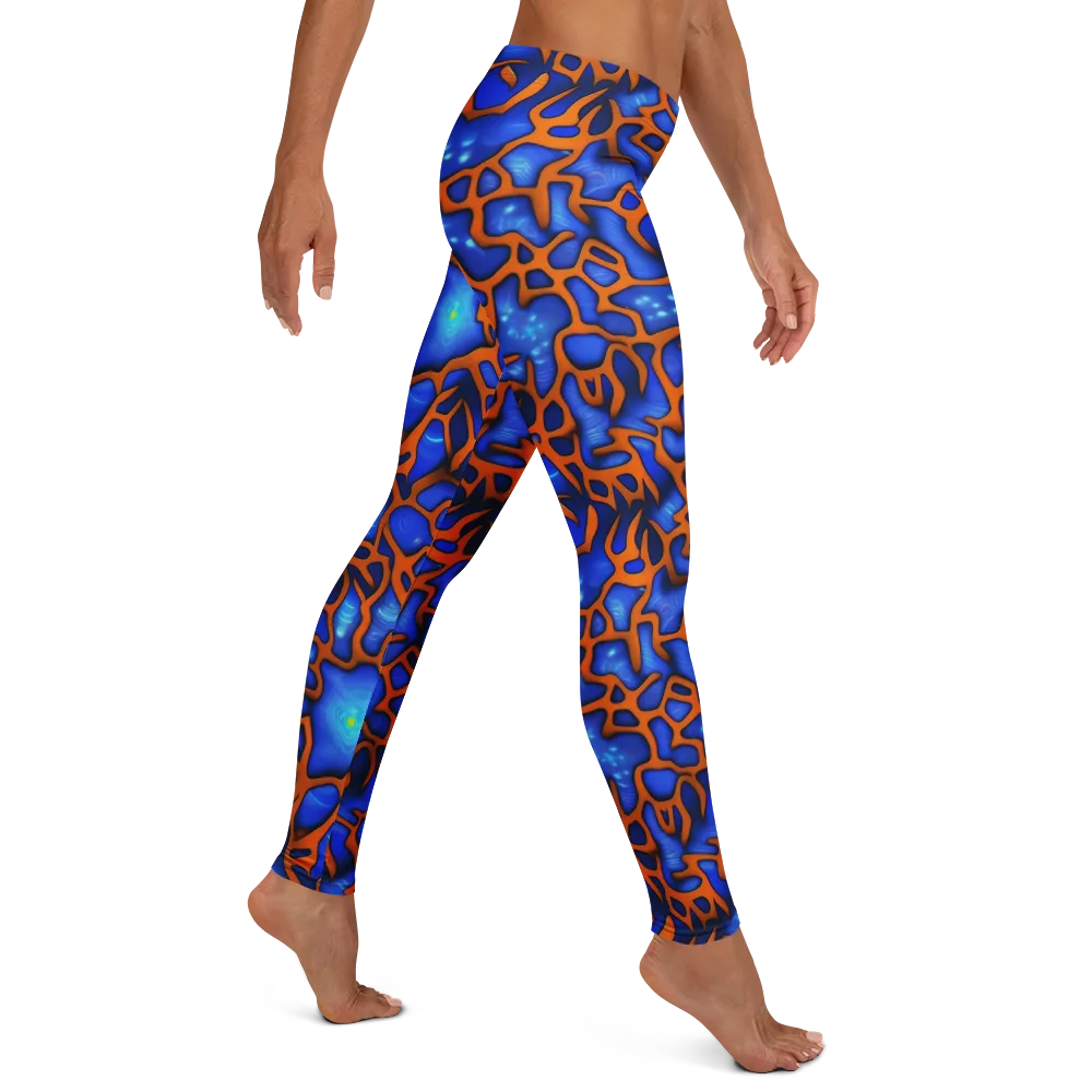 Deep-sea Lattice on Leggings — Right