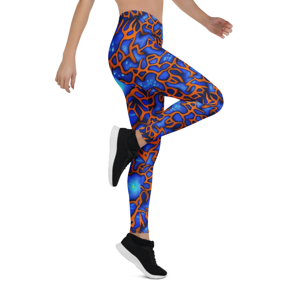 Deep-sea Lattice on Leggings — Right