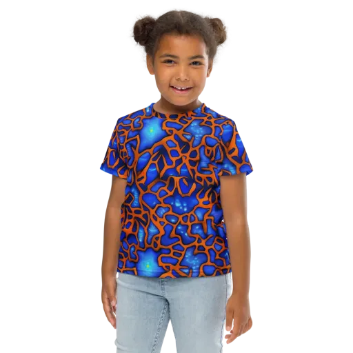 Deep-sea Lattice on a Kids Crew Neck T-Shirt