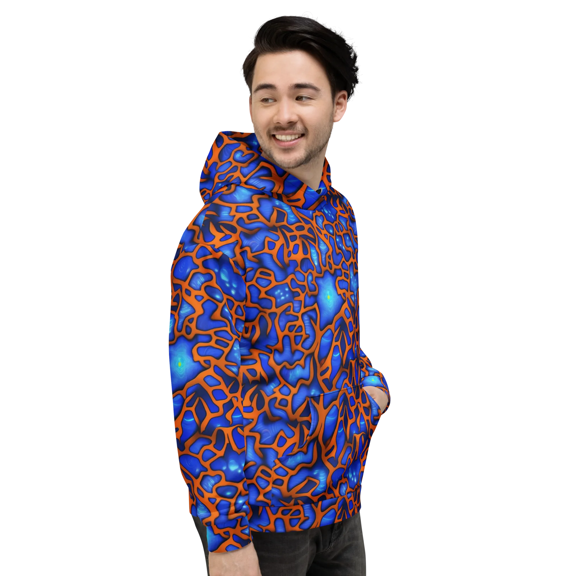 Deep-sea Lattice on Hoodie — Right