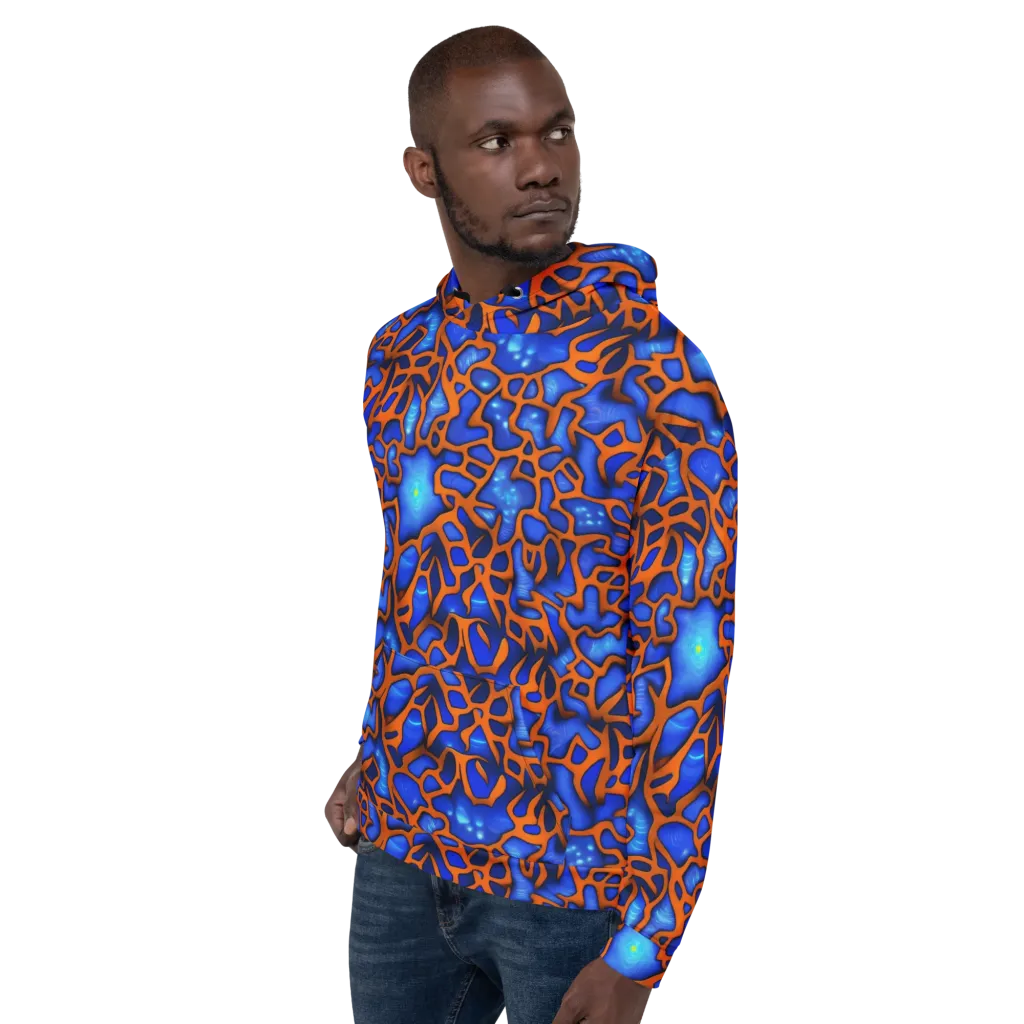 Deep-sea Lattice on Hoodie — Left