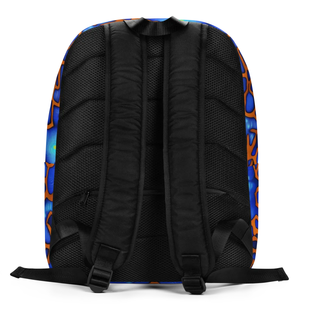Deep-sea Lattice on Minimalist Backpack — Back