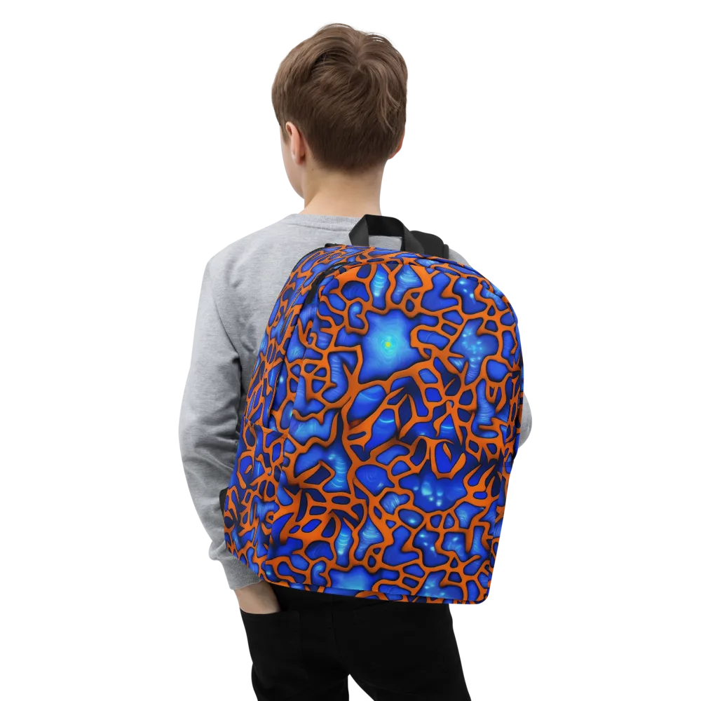 Deep-sea Lattice on Minimalist Backpack — Zoomed-in