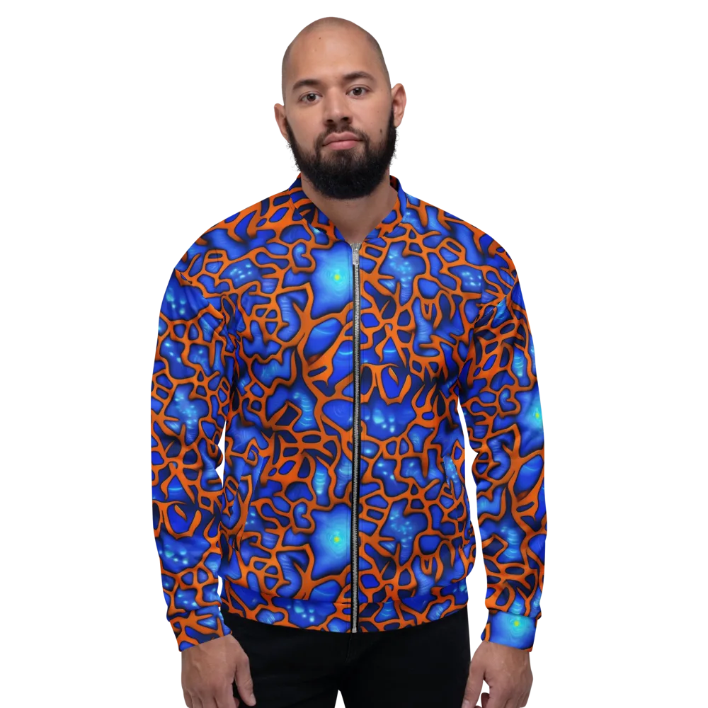 Deep-sea Lattice on Bomber Jacket — Front