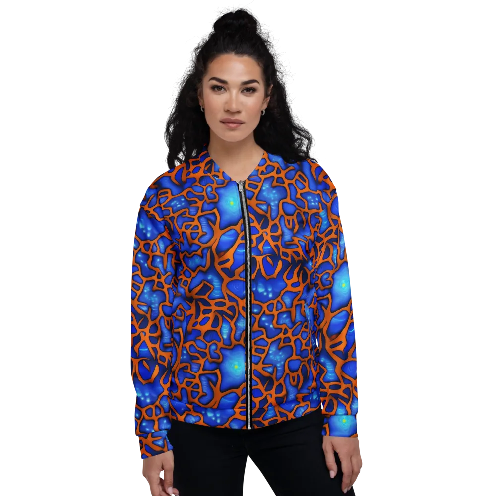 Deep-sea Lattice on Bomber Jacket — Front
