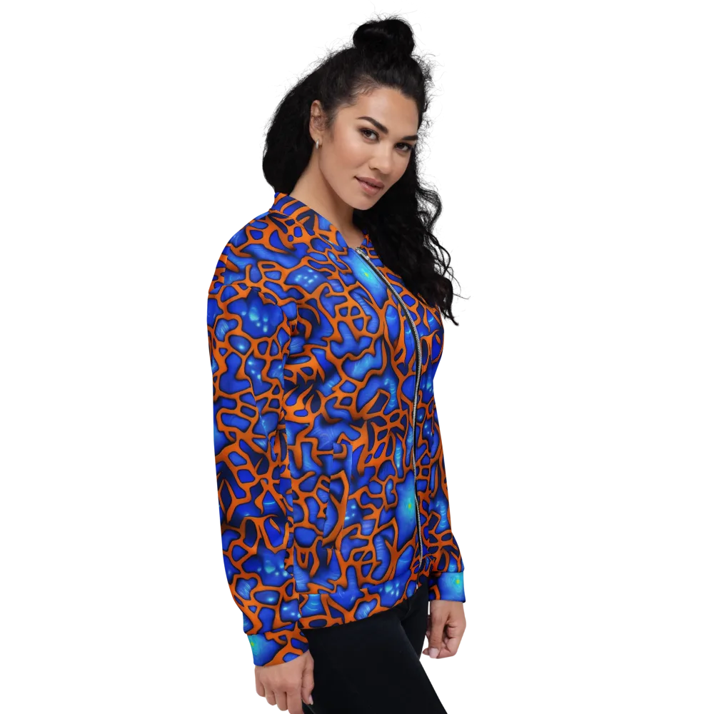 Deep-sea Lattice on Bomber Jacket — Right