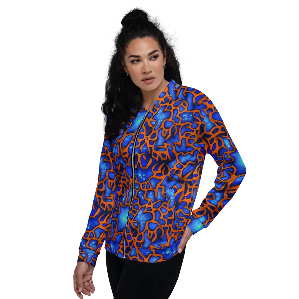 Deep-sea Lattice on Bomber Jacket — Left