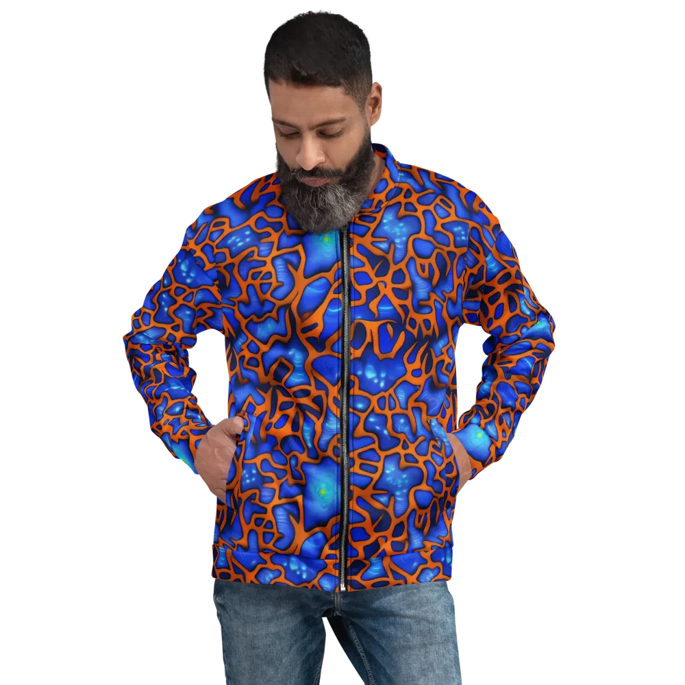 Deep-sea Lattice on Bomber Jacket — Front