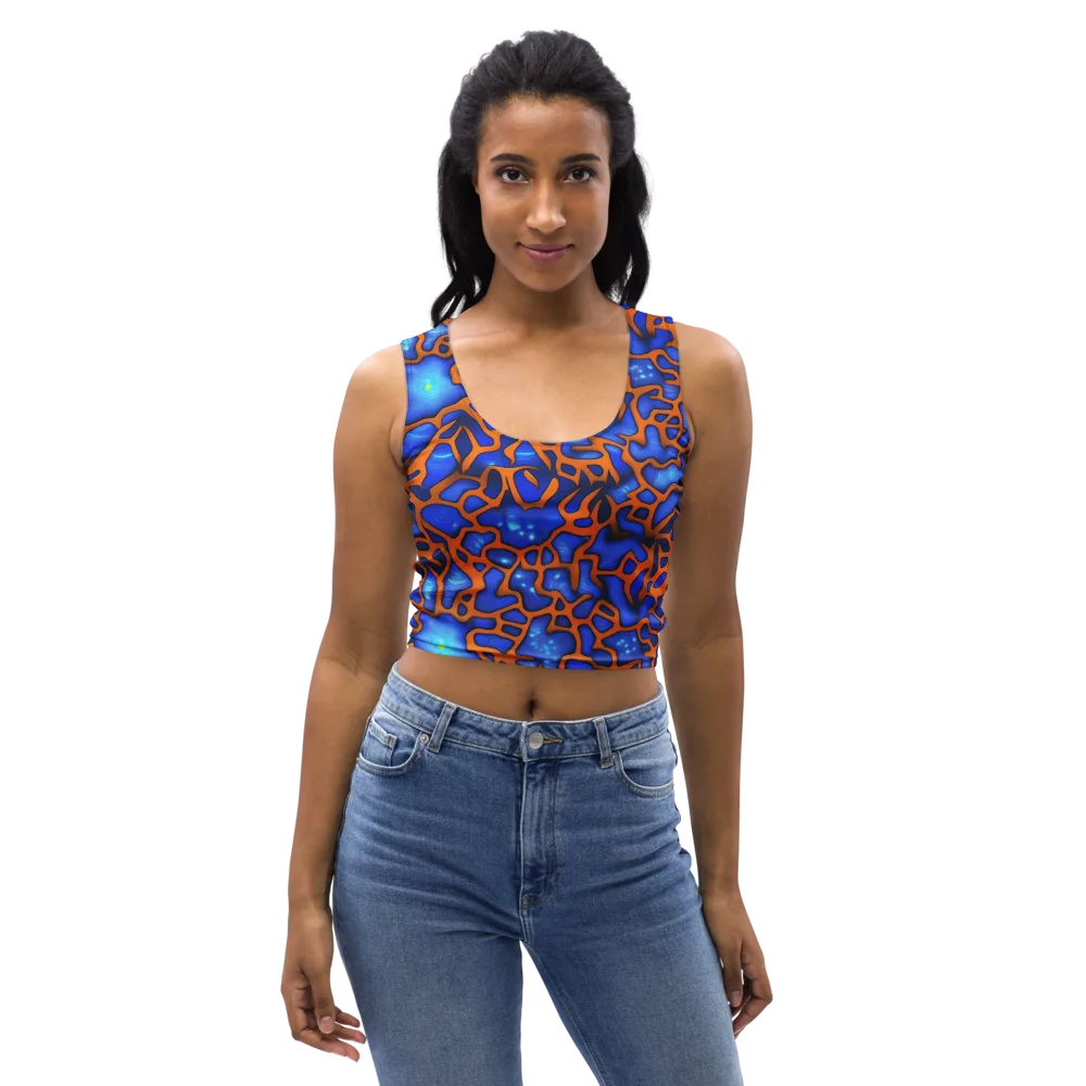Deep-sea Lattice on Crop Top — Front