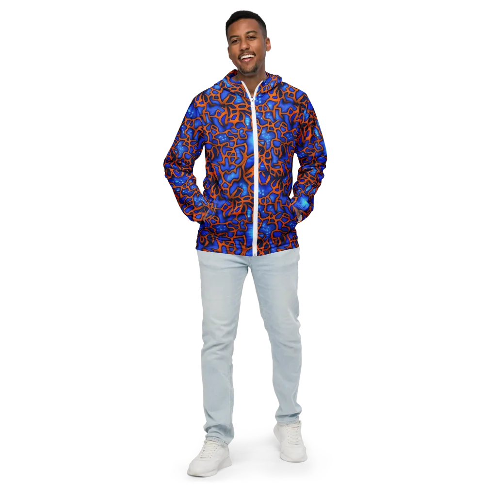 Deep-sea Lattice on Men's Windbreaker — Front