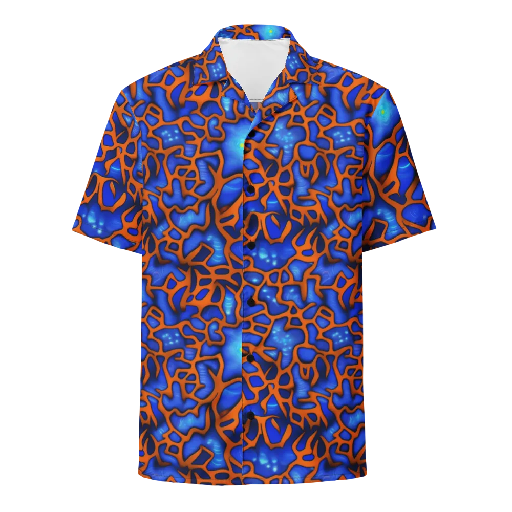 Deep-sea Lattice on Button Shirt — Front