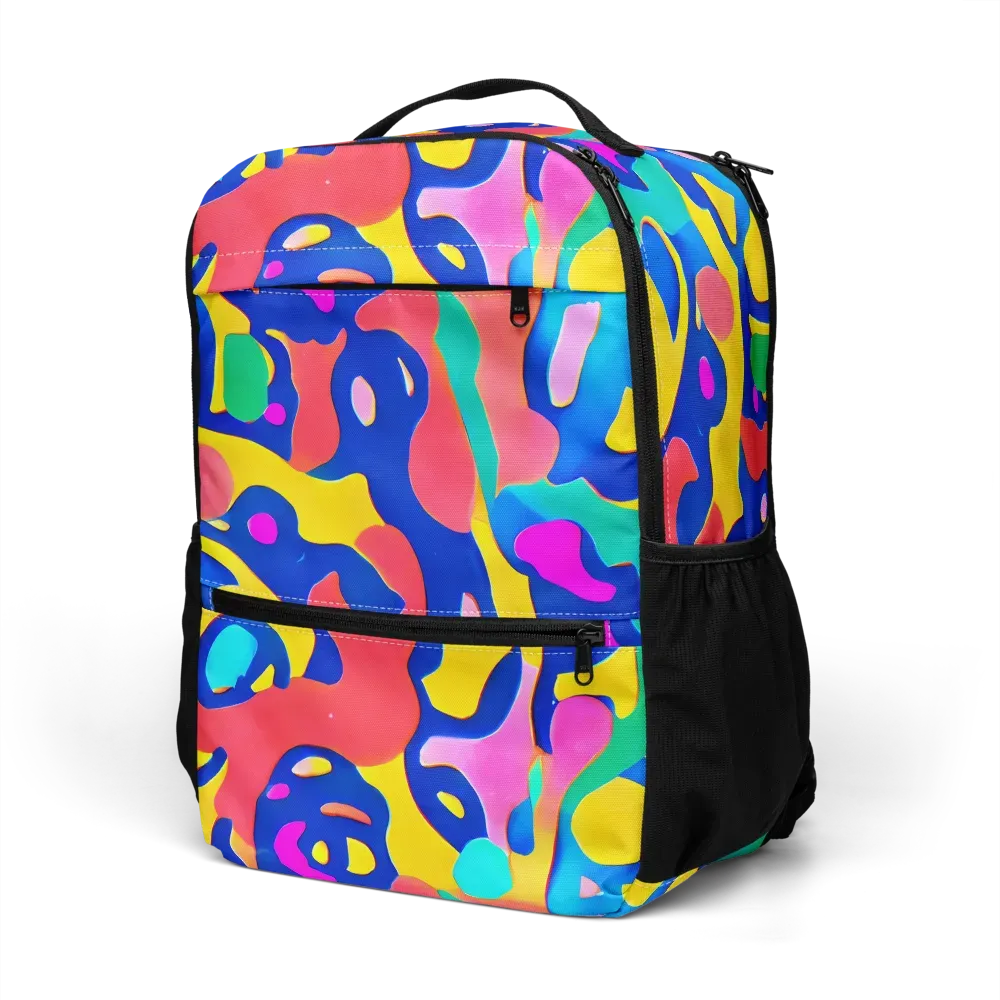 Electric Spill on Utility Backpack — Left Front