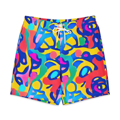 Electric Spill on a Men's Board Shorts