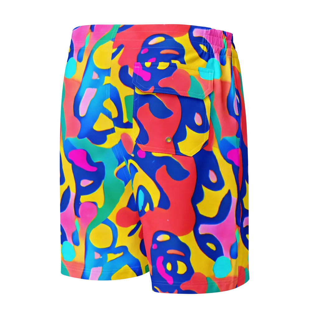 Electric Spill on Men's Board Shorts — Back