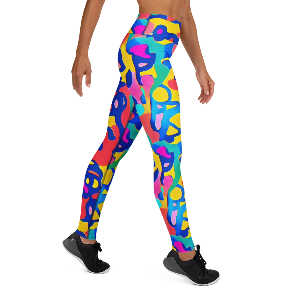 Electric Spill on Yoga Leggings — Right