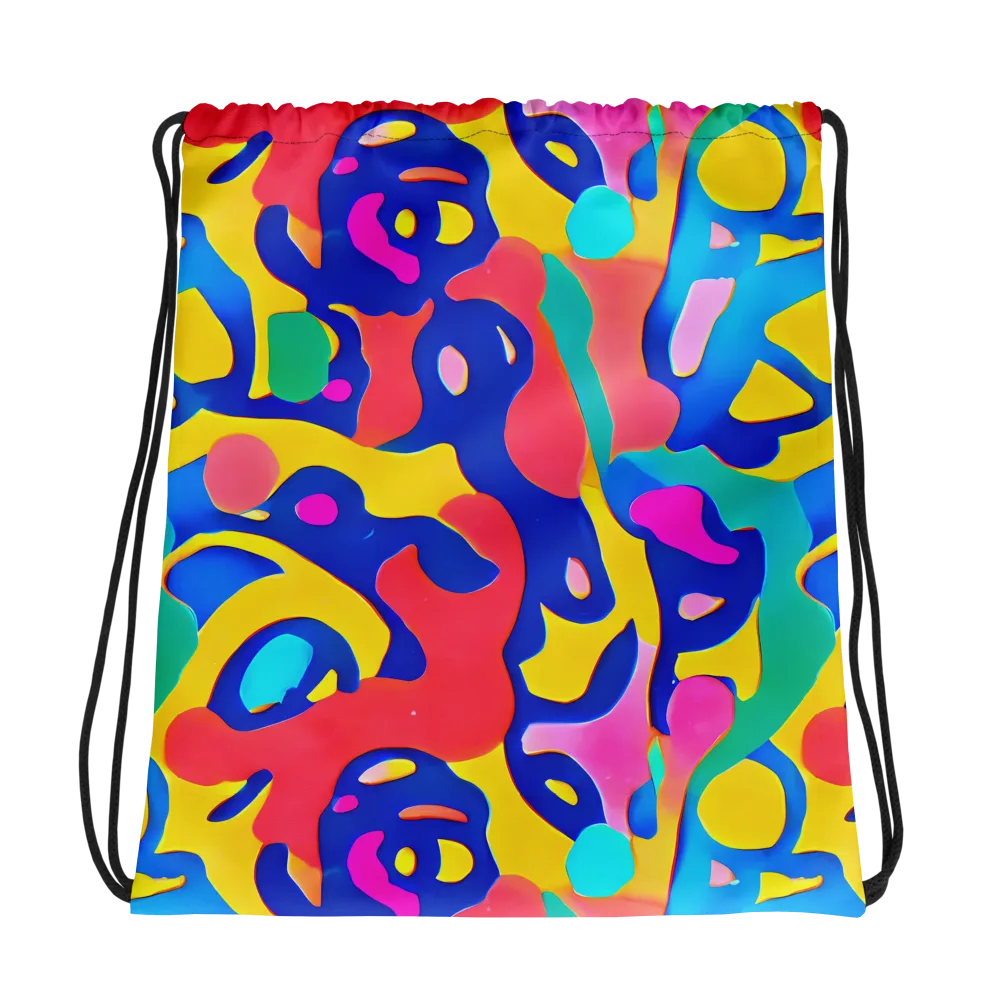 Electric Spill on Drawstring Bag — Photo
