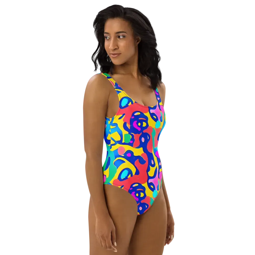 Electric Spill on One-Piece Swimsuit — Right