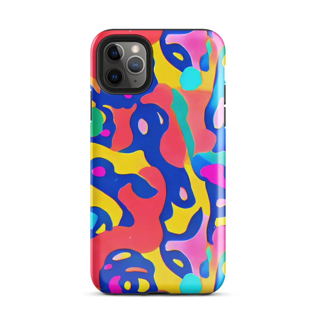 Electric Spill on Tough Case for iPhone® — Front
