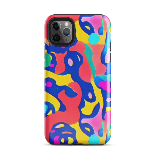 Electric Spill on a Tough Case for iPhone®
