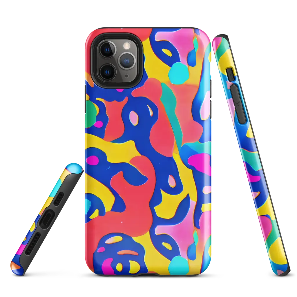 Electric Spill on Tough Case for iPhone® — Front