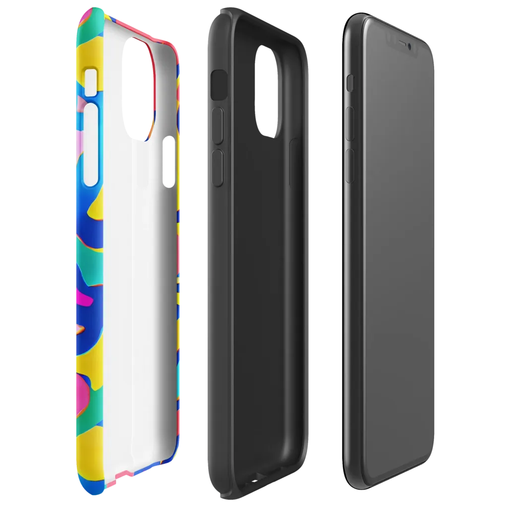 Electric Spill on Tough Case for iPhone® — Right