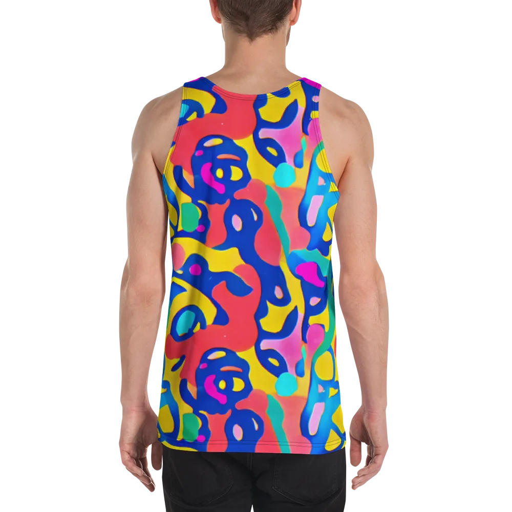Electric Spill on Men's Tank Top — Back