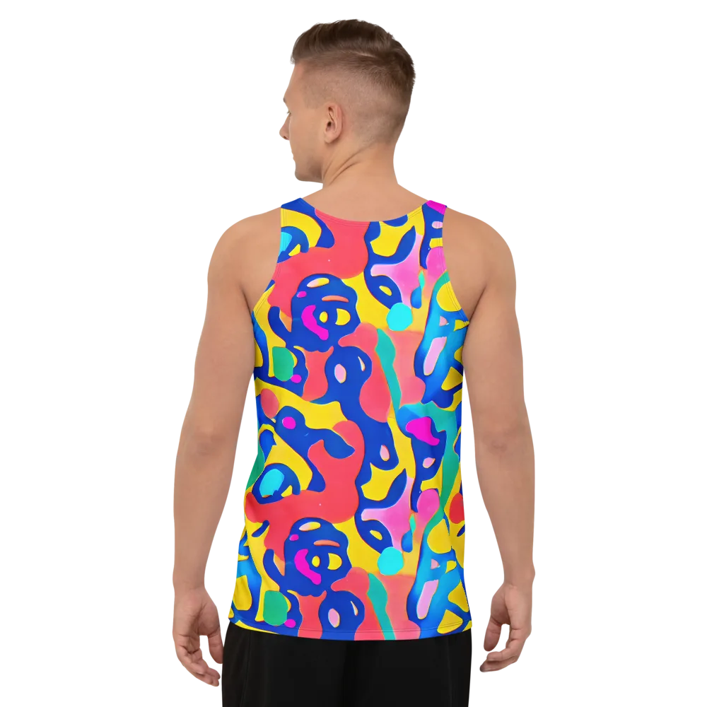 Electric Spill on Men's Tank Top — Back