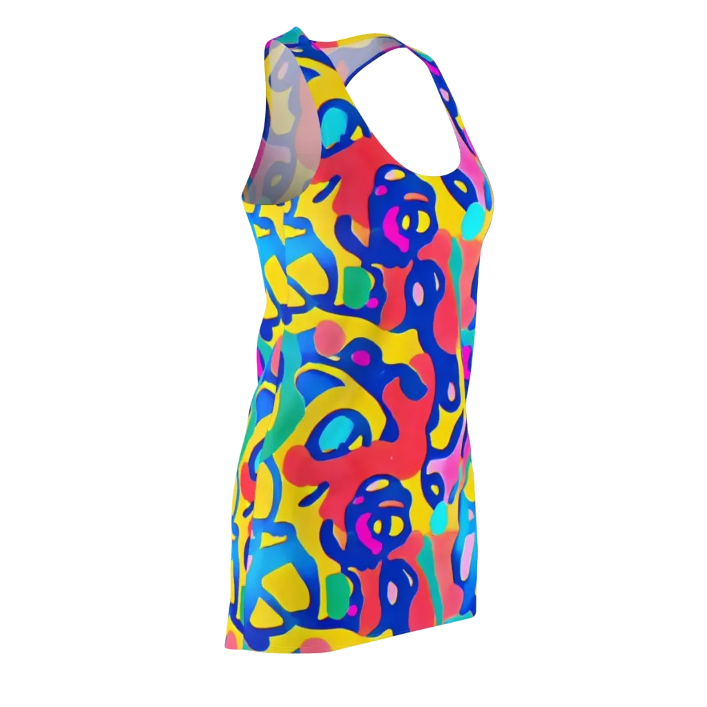 Electric Spill on Racerback Dress — Front Side