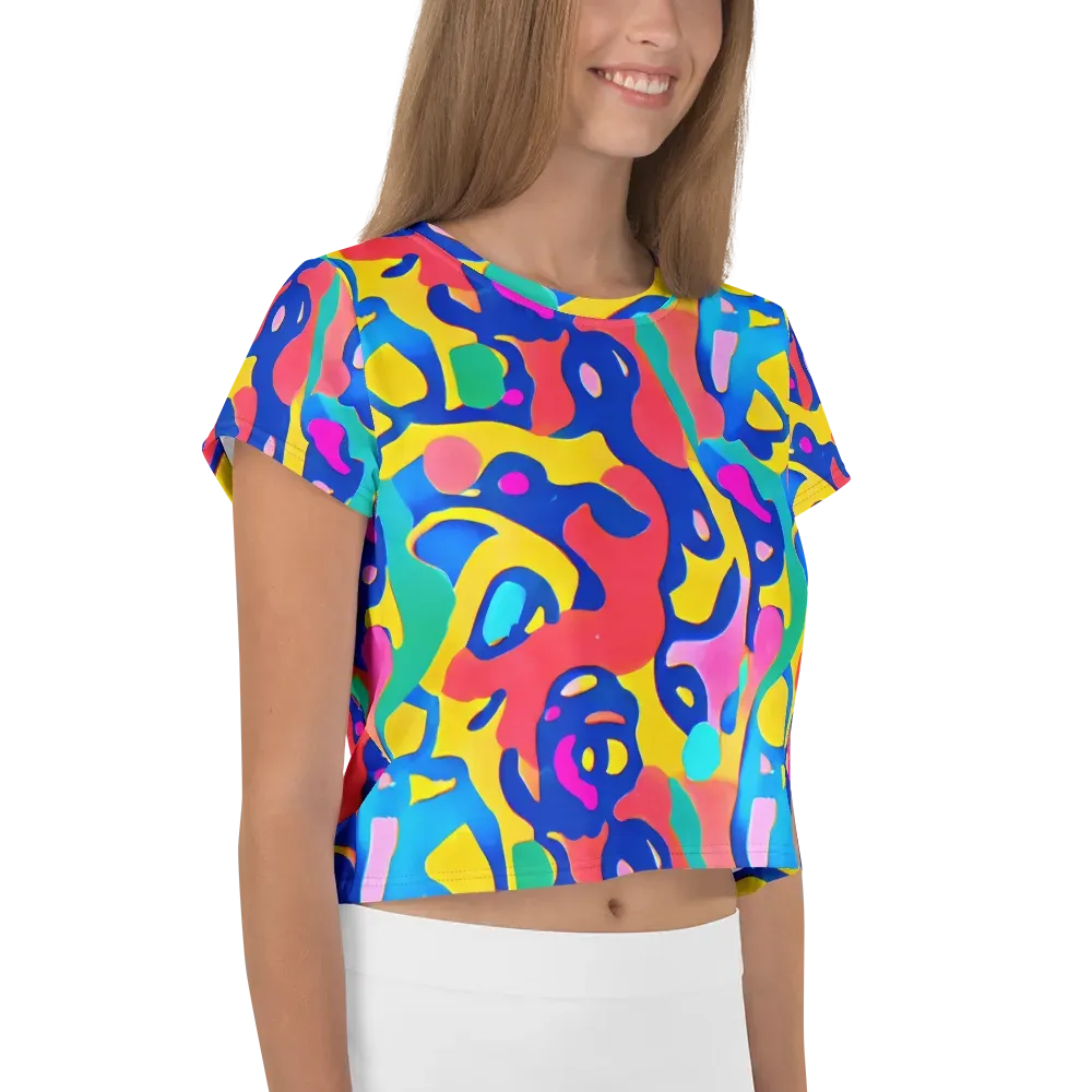 Electric Spill on Crop Tee — Right