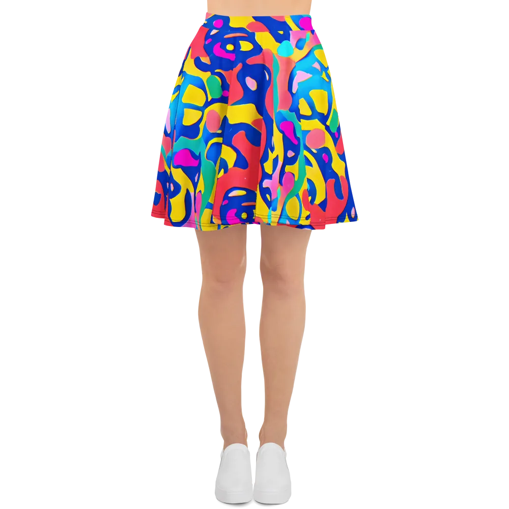 Electric Spill on Skater Skirt — Front