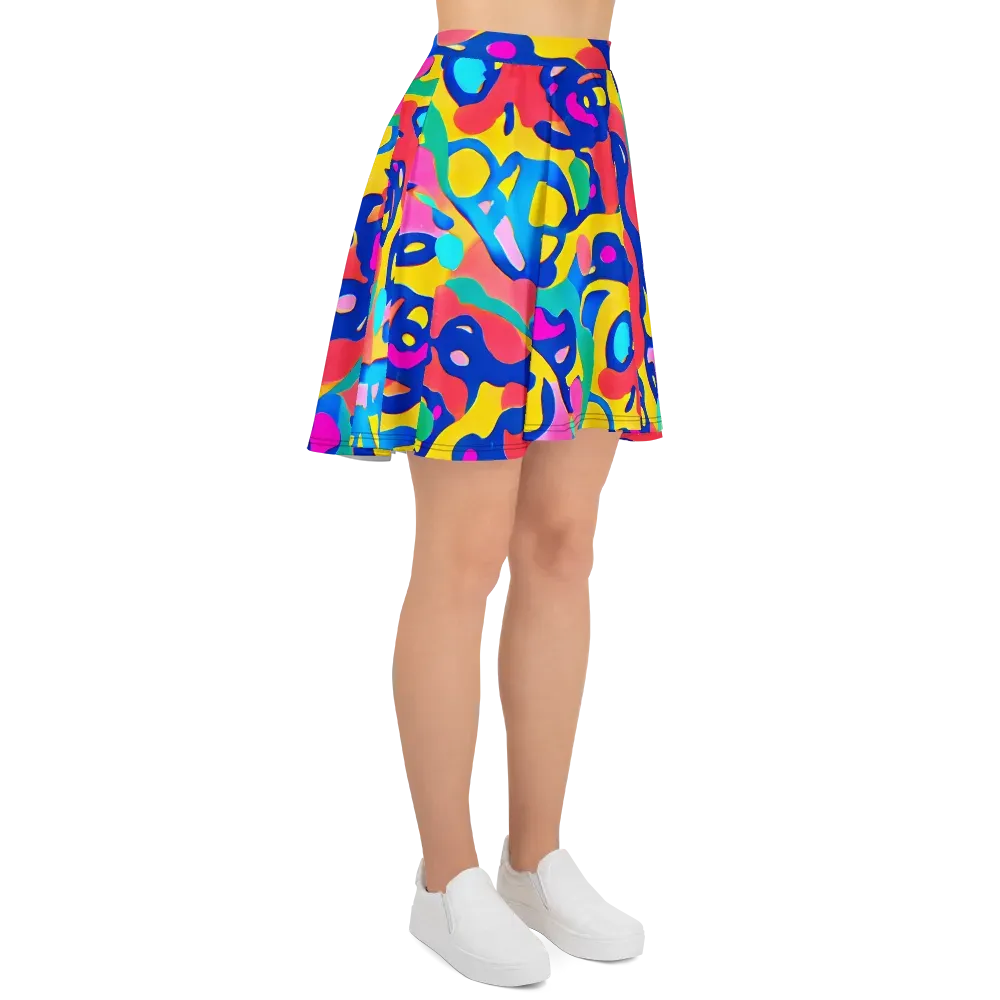 Electric Spill on Skater Skirt — Right