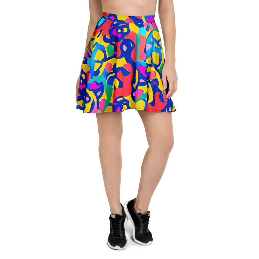 Electric Spill on Skater Skirt — Front