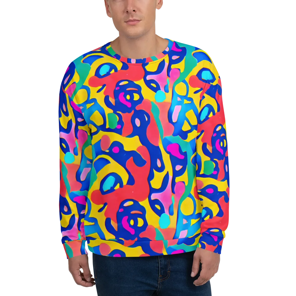 Electric Spill on Sweatshirt — Front