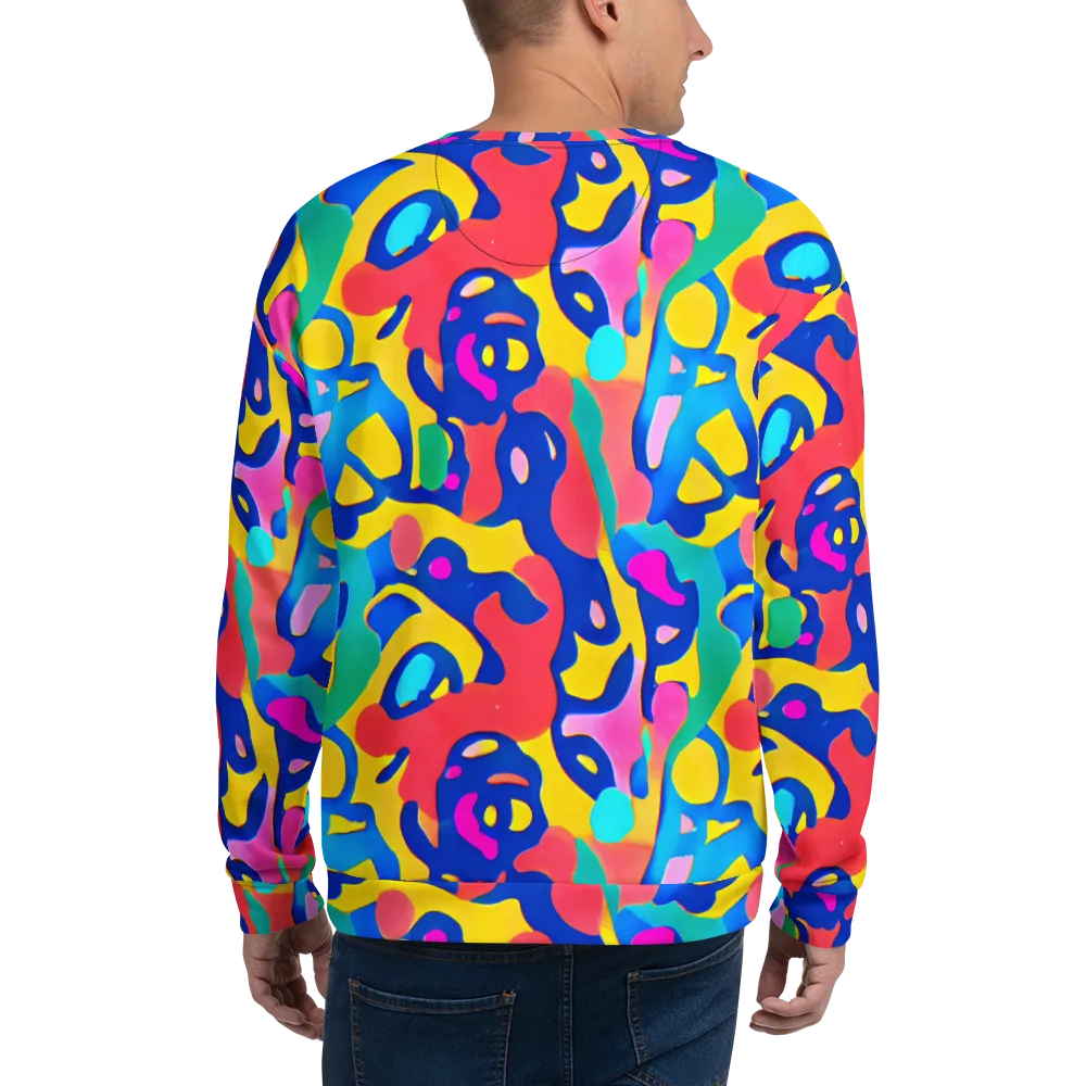Electric Spill on Sweatshirt — Back