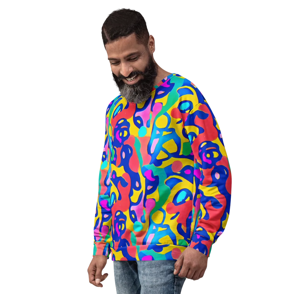 Electric Spill on Sweatshirt — Left Front