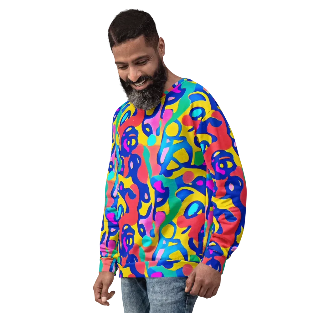 Electric Spill on Sweatshirt — Left Front