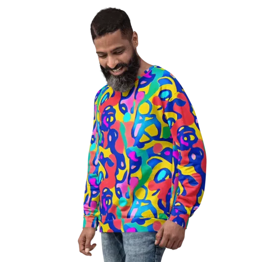 Electric Spill on a Sweatshirt
