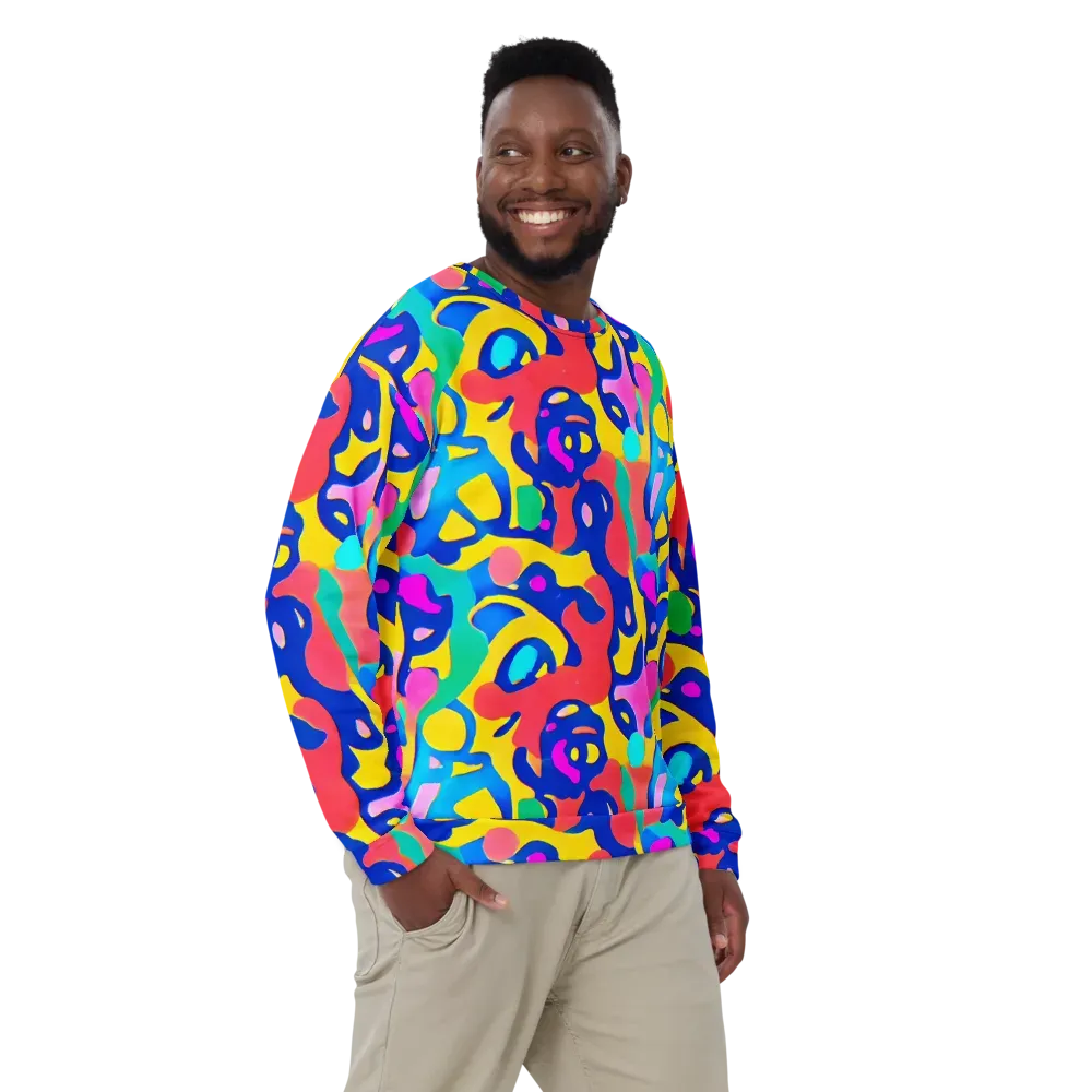 Electric Spill on Sweatshirt — Front