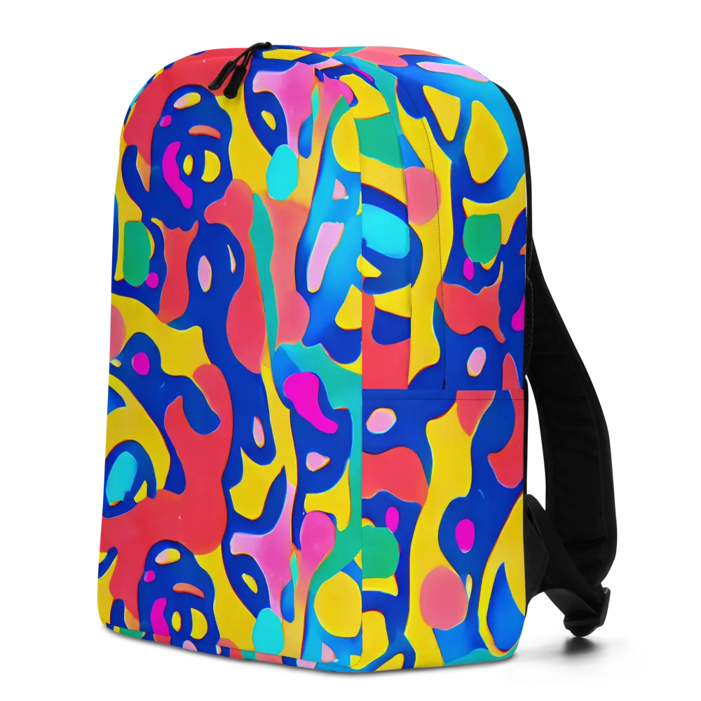 Electric Spill on Minimalist Backpack — Left