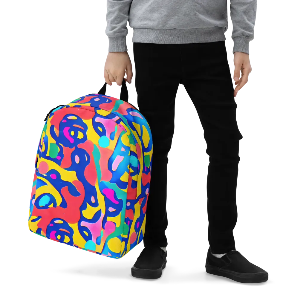 Electric Spill on Minimalist Backpack — Zoomed-in