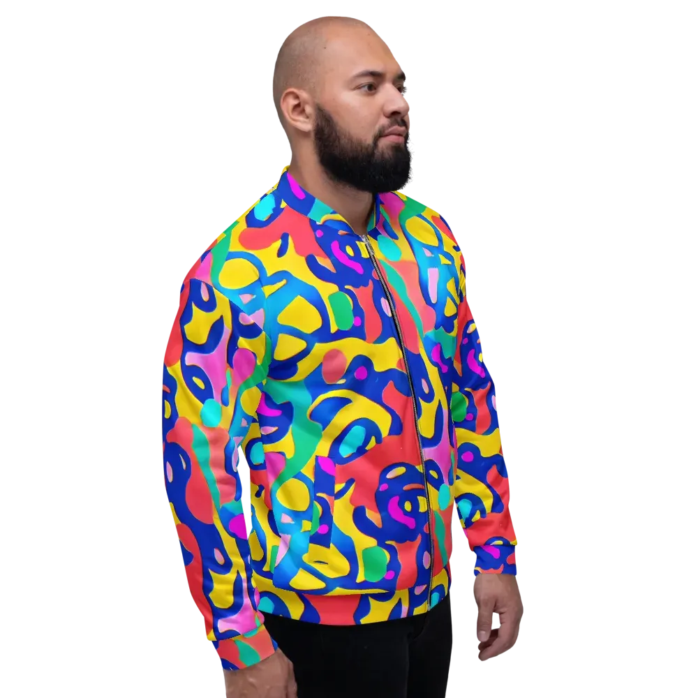 Electric Spill on Bomber Jacket — Right