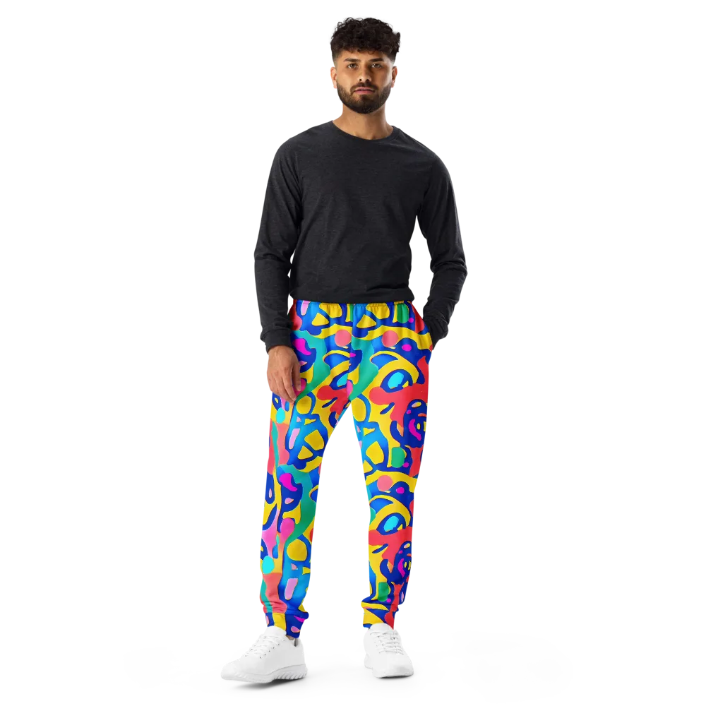 Electric Spill on Men's Joggers — Front