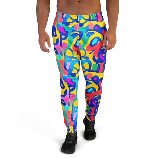 Electric Spill on a Men's Joggers