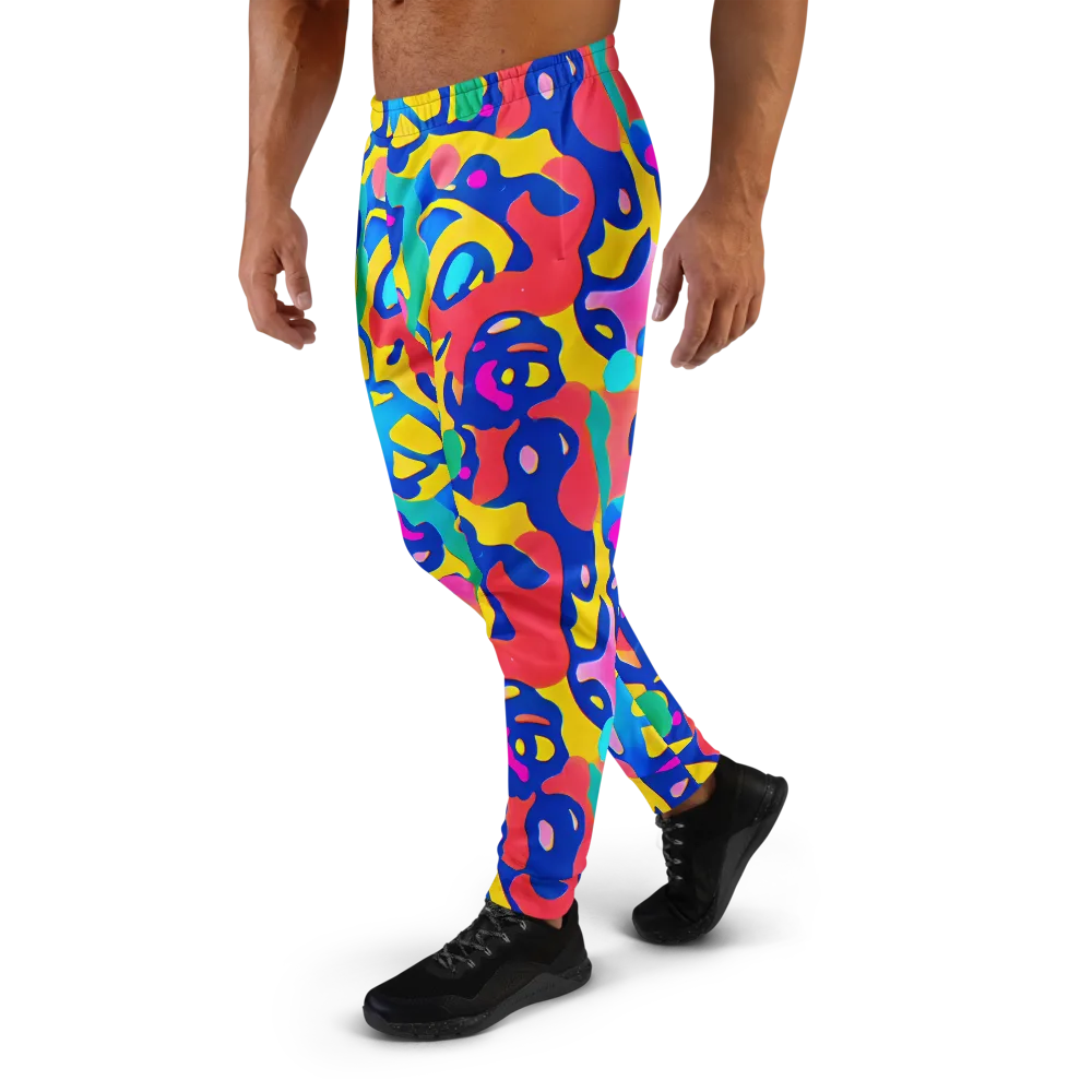 Electric Spill on Men's Joggers — Left
