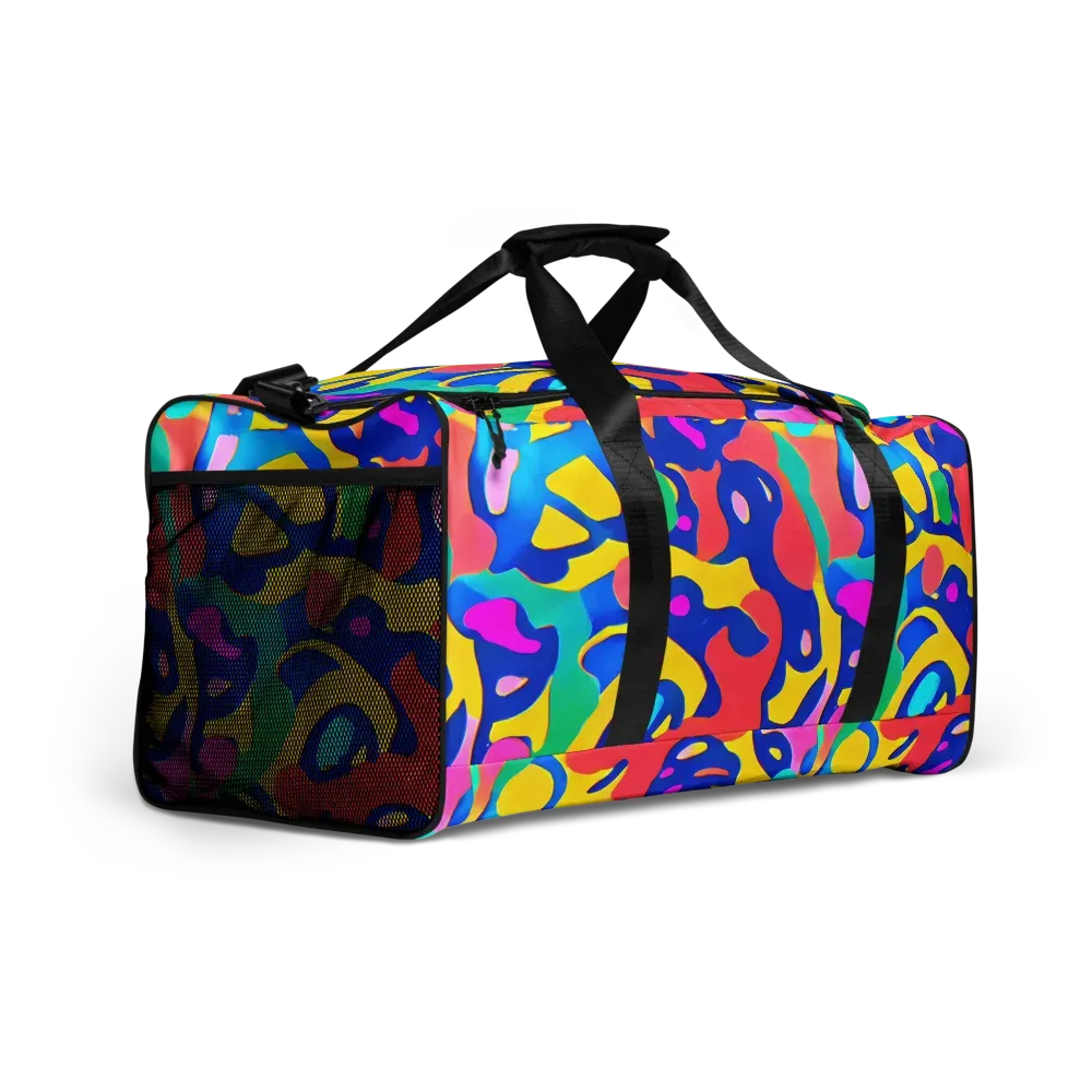 Electric Spill on Duffle Bag — Right Front