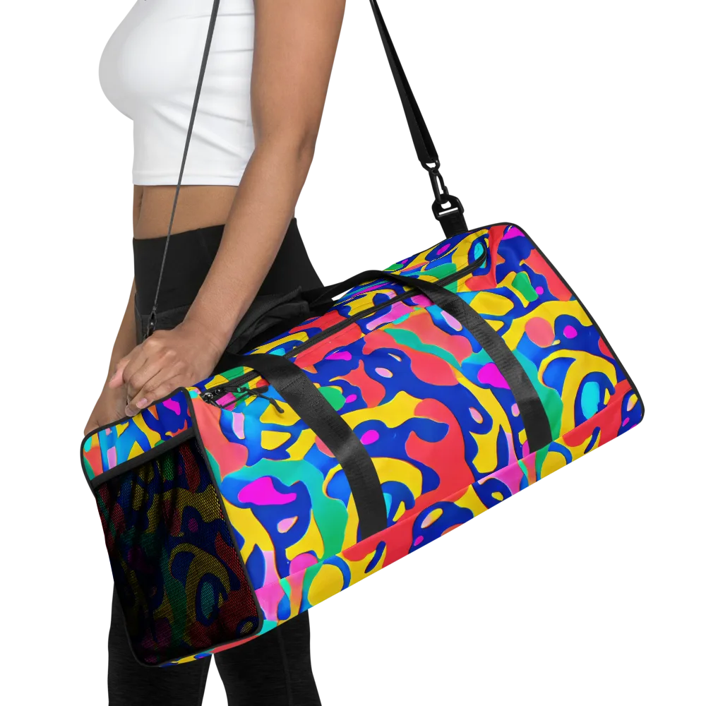 Electric Spill on Duffle Bag — Front